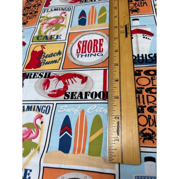 Shore Thing By Emily Herrick Cotton Fabric Panel 28" x 42" - Picture 5 of 8